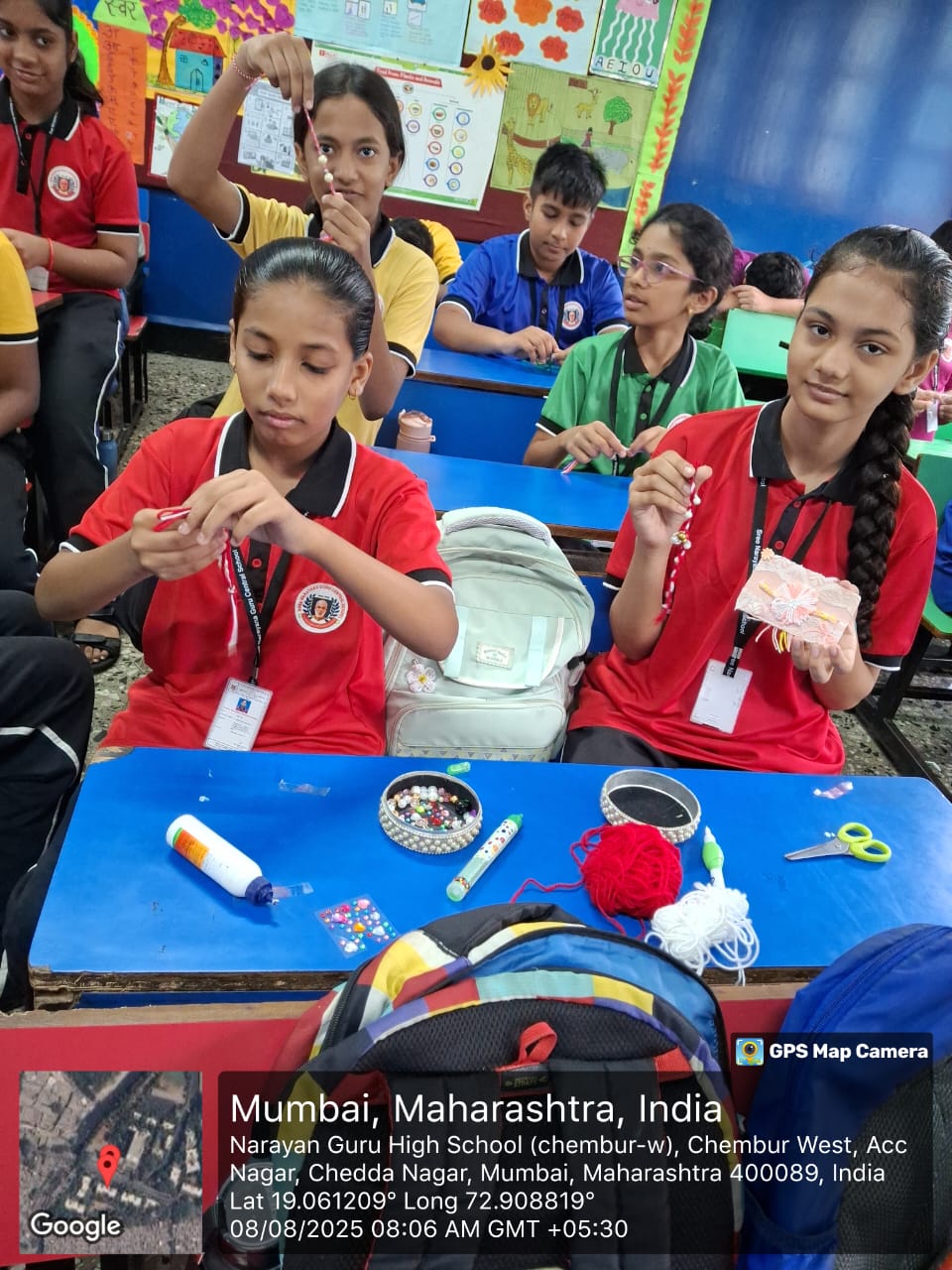 rakhi making activity secondary